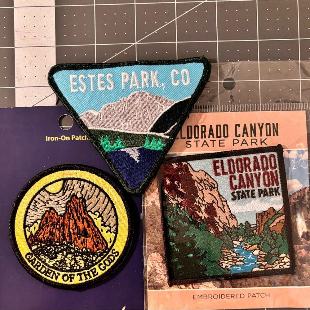 Colorado state park patches bundle (set of 3)